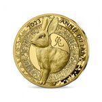 Année du lapin - monnaie de 50€ 1/4 oz or - qualité be millésime 2023
