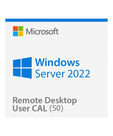 Microsoft Windows Server 2022 Remote Desktop Services (RDS) 50 user connections - Clé licence à télécharger