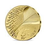 Molière - 400 ans de sa naissance monnaie de 5€ 1/2g or
