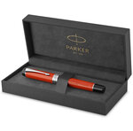 PARKER Duofold Centennial Stylo plume  Big Red Vintage  Plume moyenne en or 18K  Coffret cadeau