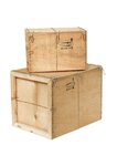 (lot  4 caisses) caisse bois contreplaqué mussy® - paquet de 4 755 x 390 x 390mm