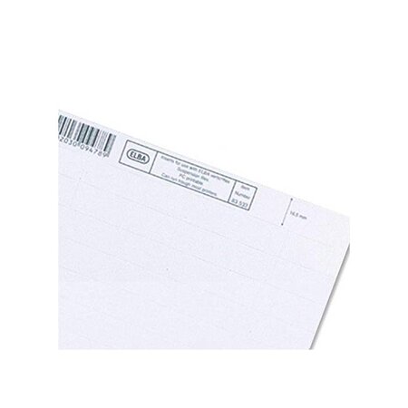 Planche de 50 étiquettes pour dossiers suspendus, Bristol blanc L'OBLIQUE AZ