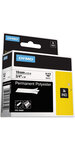 DYMO Rhino - Étiquettes Industrielles Autocollantes en Polyester  12mm x 5.5m  Noir sur Métallique