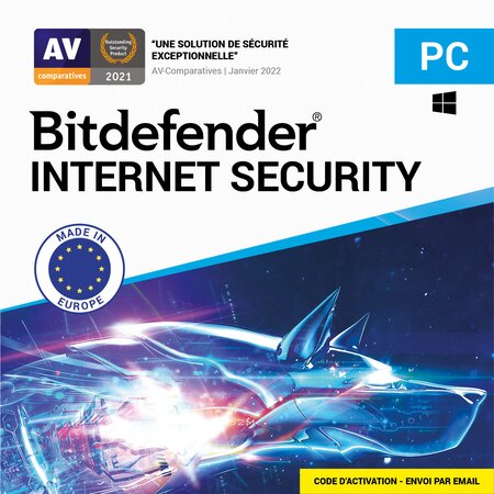 Bitdefender internet security - licence 1 an - 5 pc - a télécharger