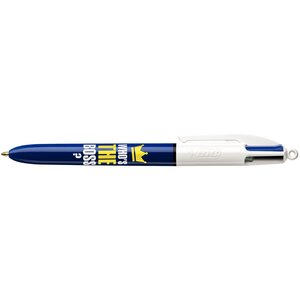 Stylo bille 4 couleurs pointe moyenne 1mm - motif « who’s the boss » bic
