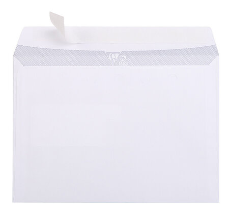 Boite de 250 enveloppes 90g c5 162x229 mm blanc c by clairefontaine