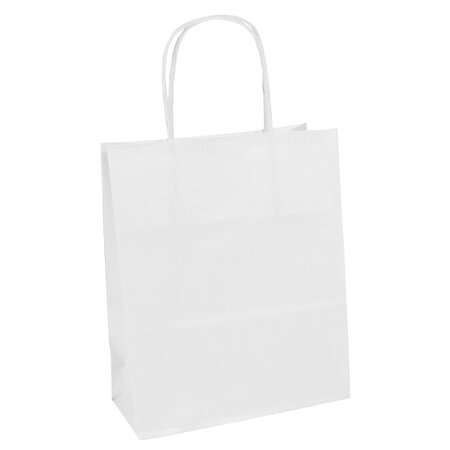 25 sacs cadeaux 180+70+240  kraft blanc  blanc clairefontaine