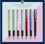 Waterman allure pastel stylo plume  jaune pastel  plume fine  encre bleue  coffret cadeau