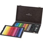 Coffret bois de 48 crayons de couleur albrecht dürer faber-castell