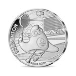 Monnaie de 10€ en argent - Mascotte - Jeux Olympiques 2024 Badminton - Millésime 2023