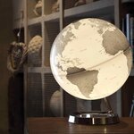 Globe terrestre lumineux Light & Colour Ø 30 cm - Metal Chrome
