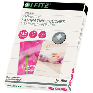 Leitz pochettes de plastification ilam 125 microns a5 100 pièces