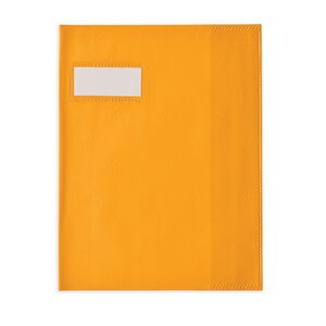 Protège-cahier Styl'SMS 17x22 cm pvc 120 avec Porte-étiquette Orange ELBA