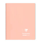 Cahier spirale clairefontaine koverbook blush a5 14 8 x 21 cm - petits carreaux - 160 pages - lot de 5