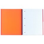 Cahier International Notebook A4+ couverture polypropylène - double spirale - 160 pages - ligné - compatible SCRIBZEE®