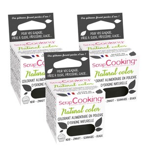 Colorant alimentaire naturel en poudre 9 g - noir