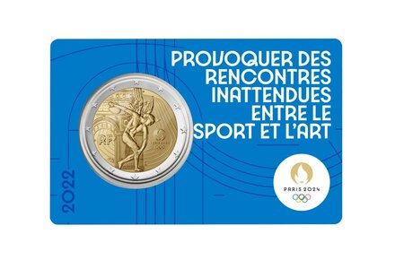 Jeux olympique de paris 2024 monnaie de 2€ commémorative bu - 1/5