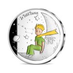 Pièce de monnaie 10 euro France 2021 argent BE – Le Petit Prince (assis sur la lune)