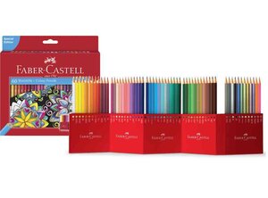 étui de 60 crayons de couleur hexagonaux CASTLE FABER-CASTELL