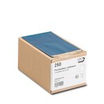 Boîte de 250 pochettes cadeau à soufflet bleues 120x200  kraft 60 g/m² gpv