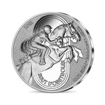 Jeux olympique de paris 2024 monnaie de 10€ argent - sports saut d'obstacles